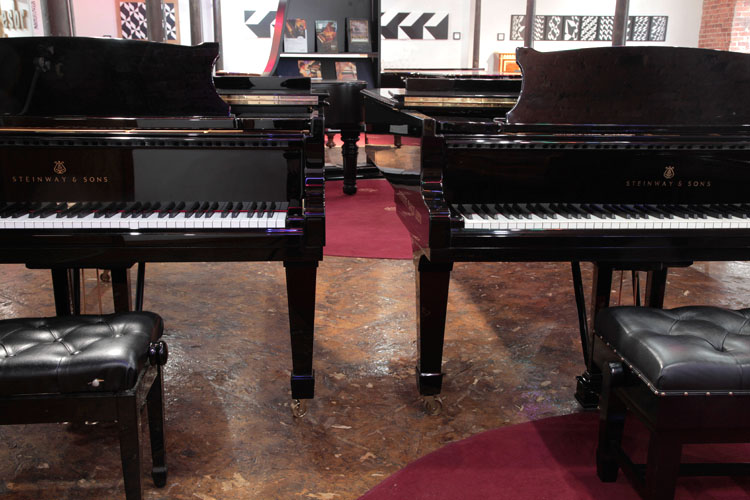  Steinway’s Perfect Piano, Two Model B's at our showroom