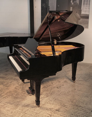 Reconditioned, 2010, Opus grand piano for sale with a black gloss case and brass fittings